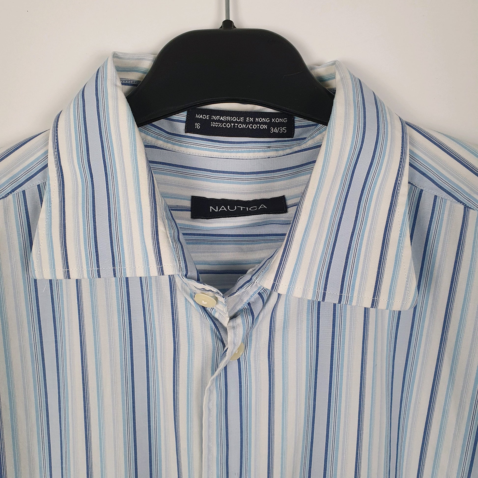 Mens Blue Nautica Vintage 90s  Shirt