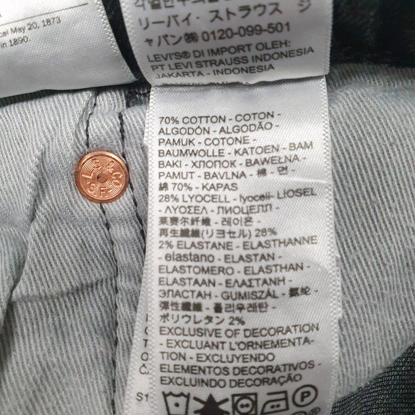 Mens Grey Levis   Jeans