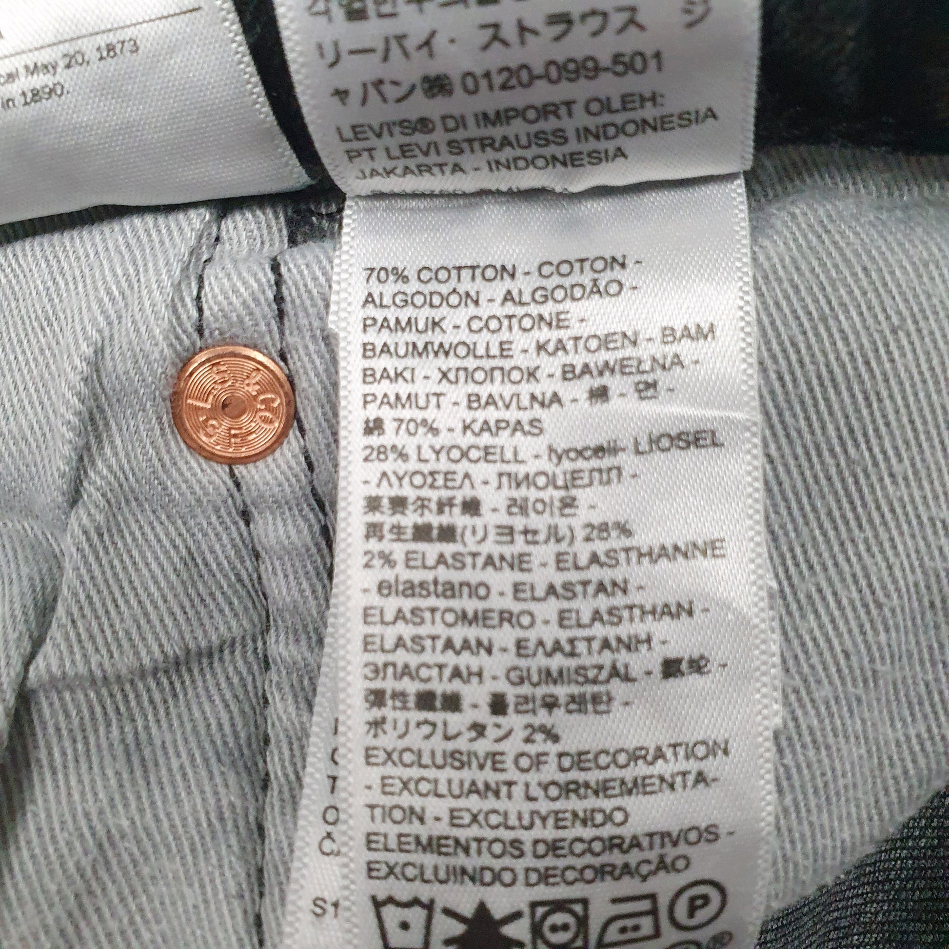 Mens Grey Levis   Jeans