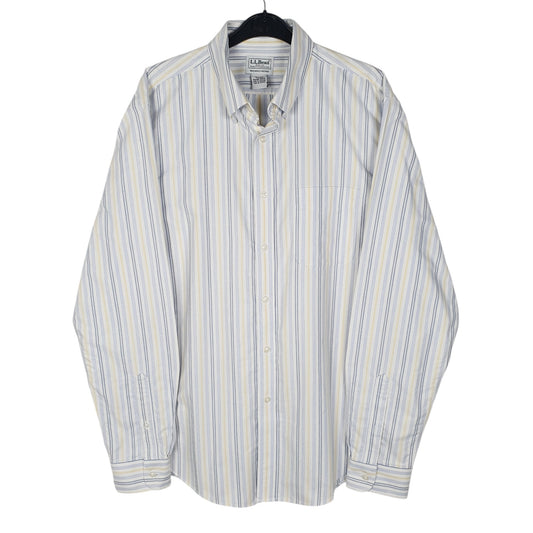Mens Blue L.L.Bean  Long Sleeve Shirt