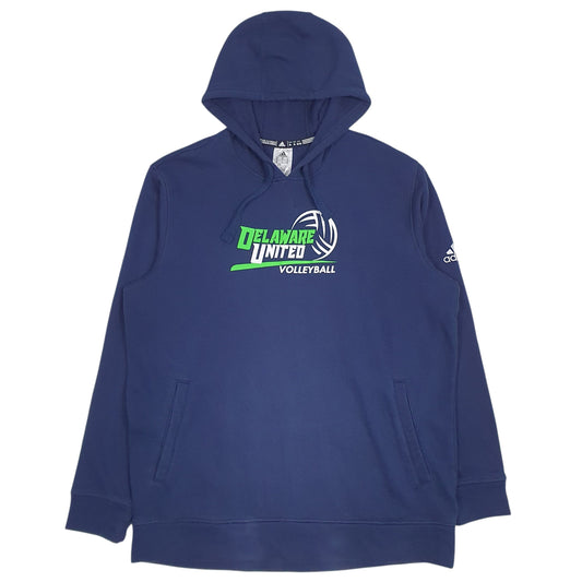 Mens Navy Adidas Delaware United Volleyball Hoodie Jumper