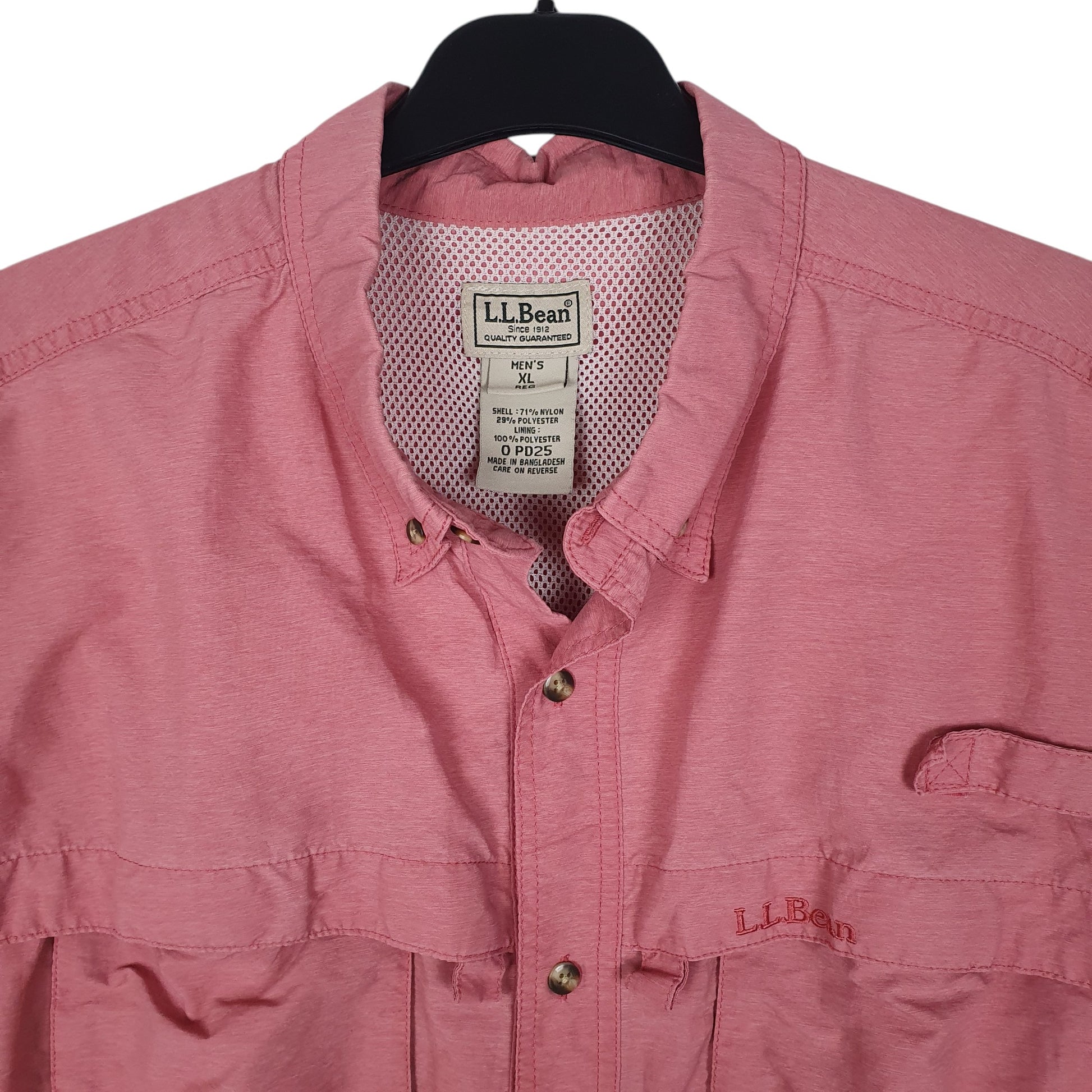 Mens Pink L.L.Bean   Shirt