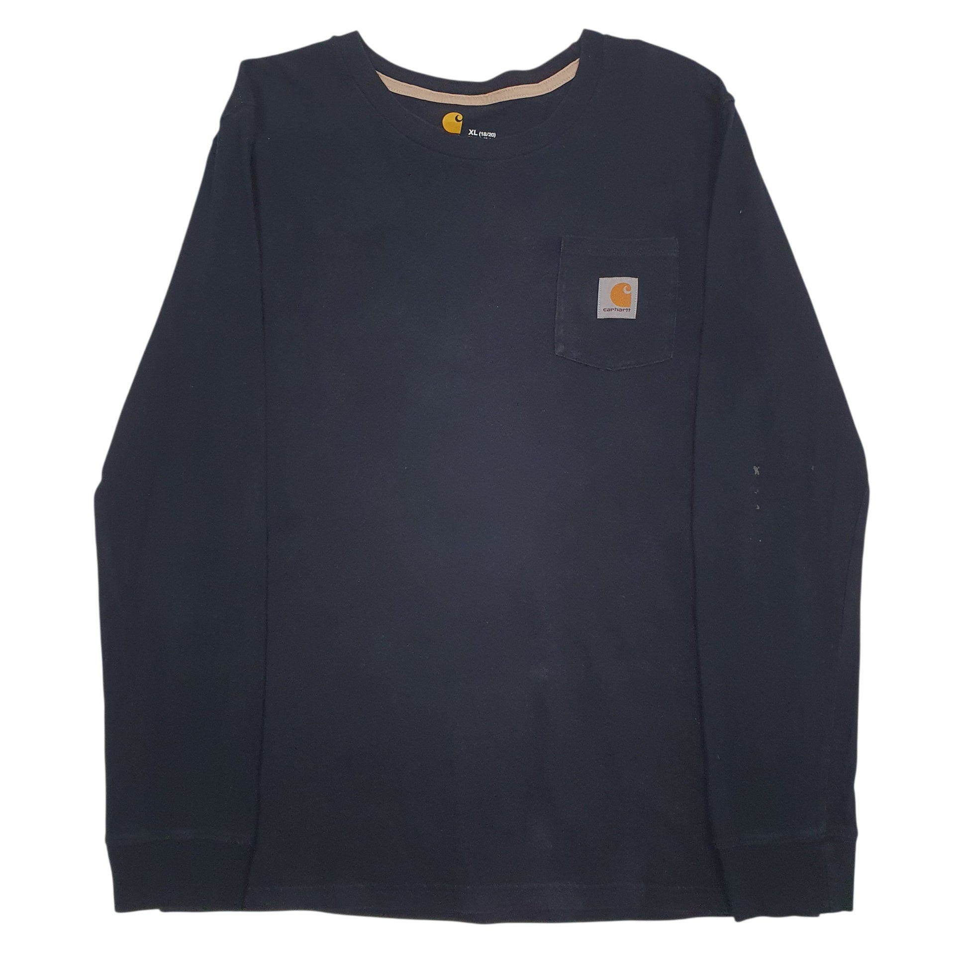 Womens Black Carhartt  Long Sleeve T Shirt