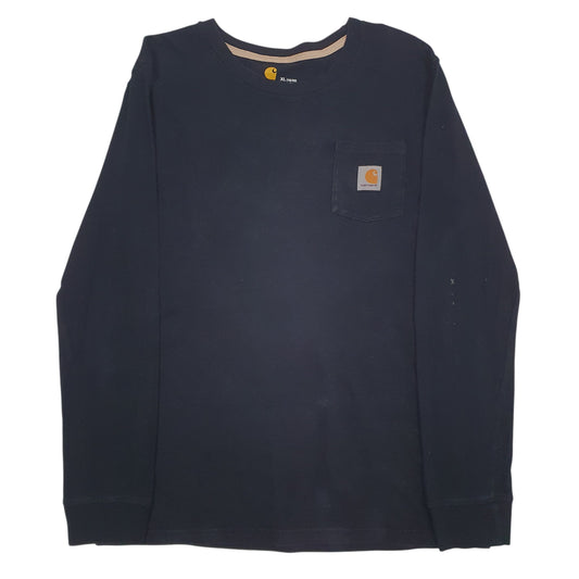 Womens Black Carhartt  Long Sleeve T Shirt