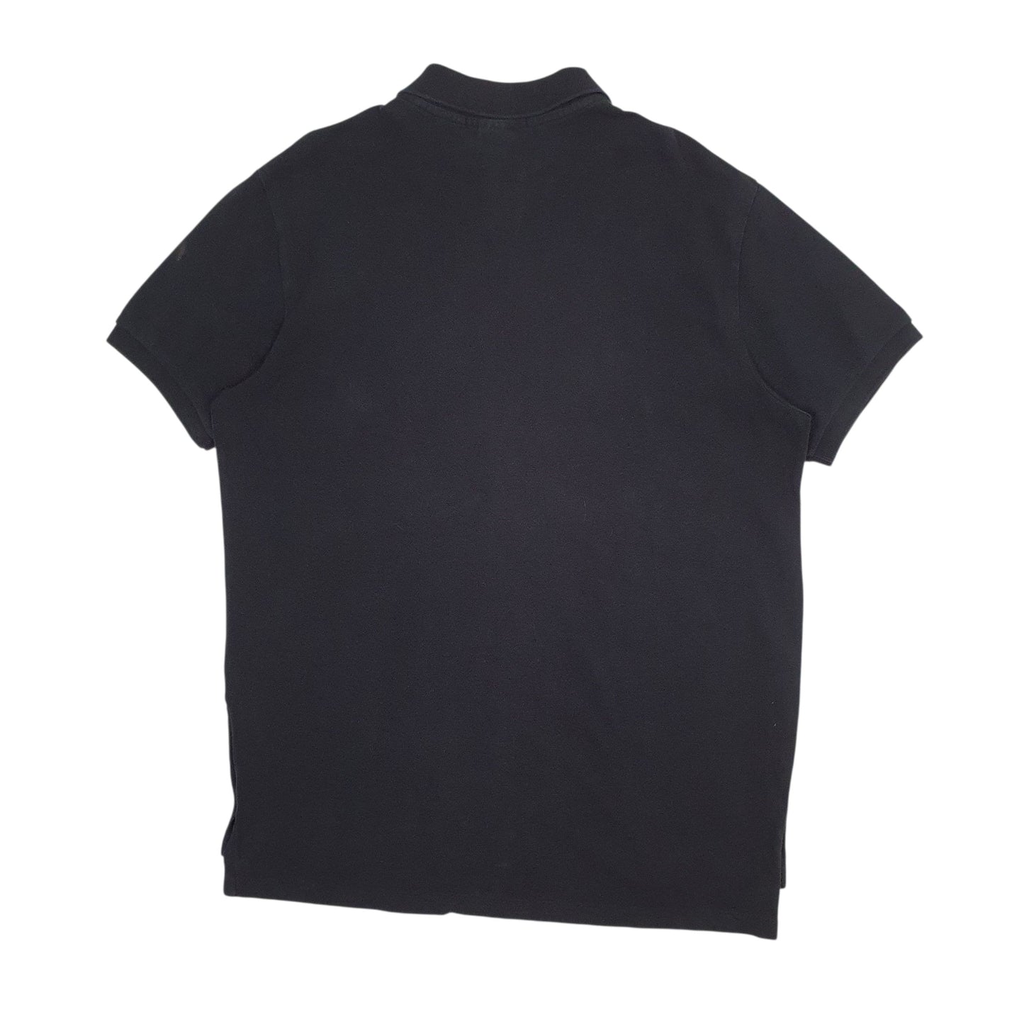 Mens Black Polo Ralph Lauren Custom Fit  Polo Shirt