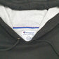 Mens Black Champion Spellout Hoodie Jumper