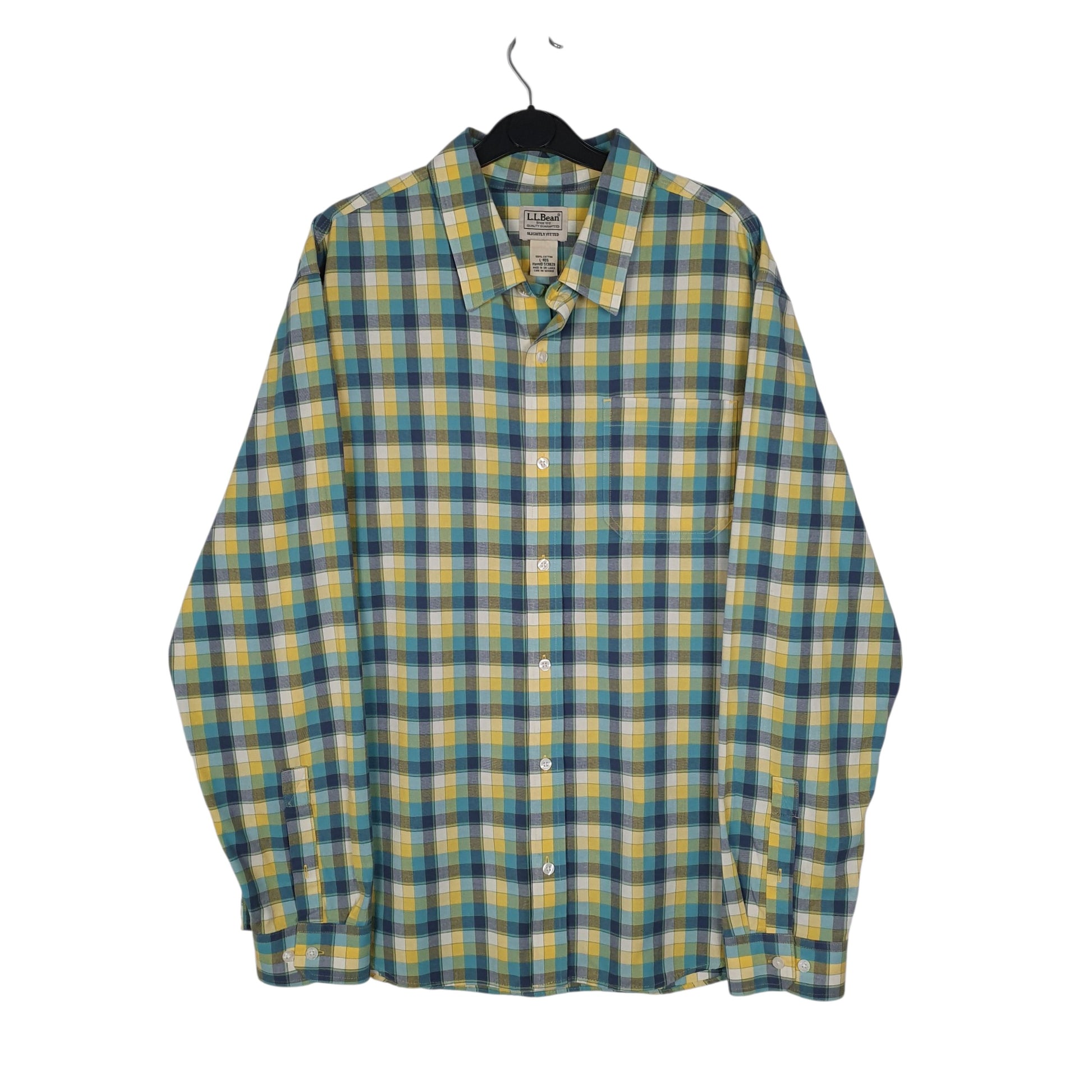 Mens Blue L.L.Bean  Long Sleeve Shirt