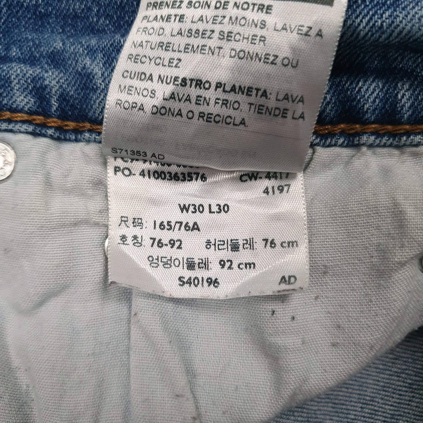 Mens Blue Levis   Jeans