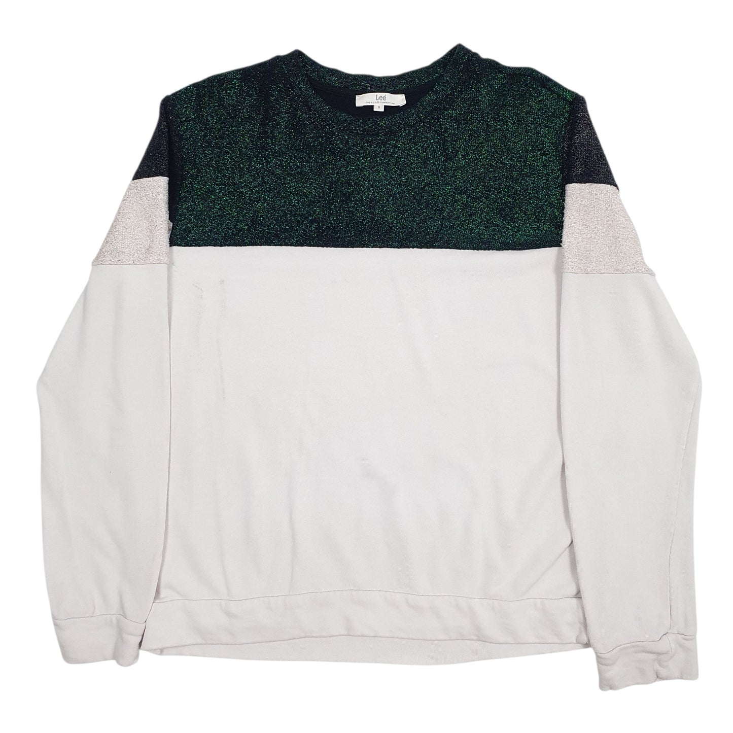 Womens White Lee  Crewneck Jumper