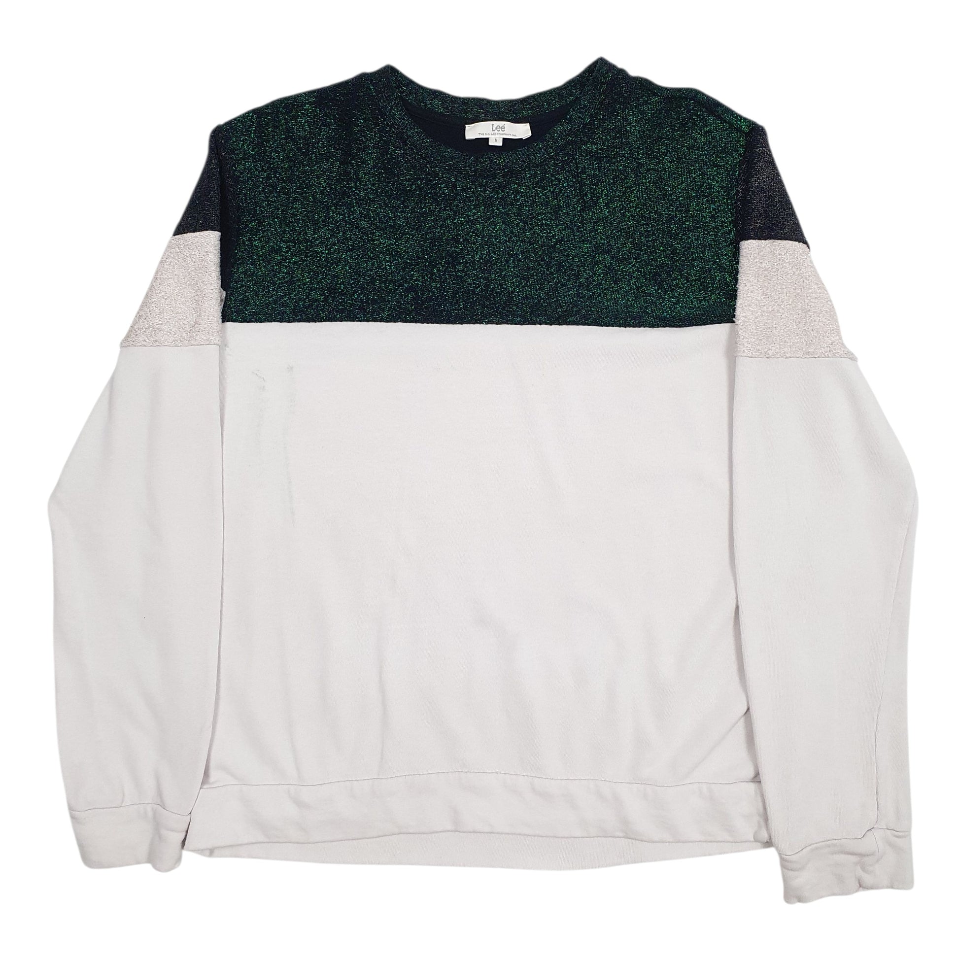 Womens White Lee  Crewneck Jumper