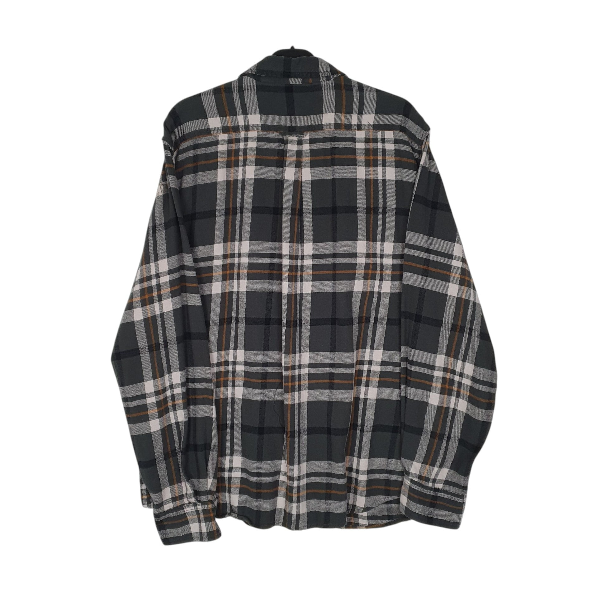 Mens Grey Woolrich Thick Flannel  Shirt