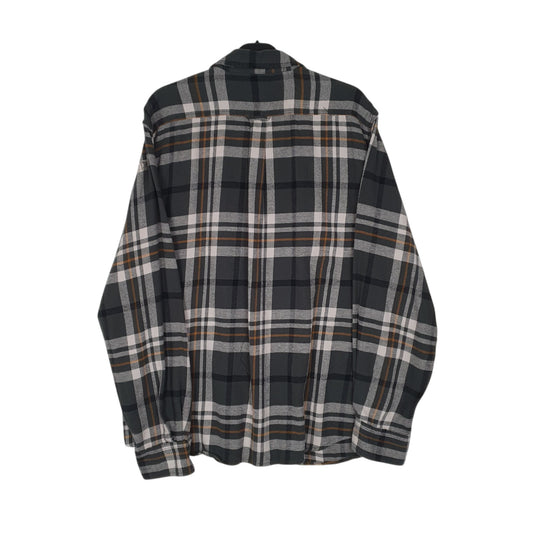 Mens Grey Woolrich Thick Flannel  Shirt