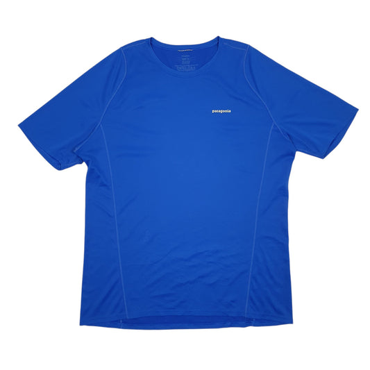 Mens Blue Patagonia Capilene Short Sleeve T Shirt