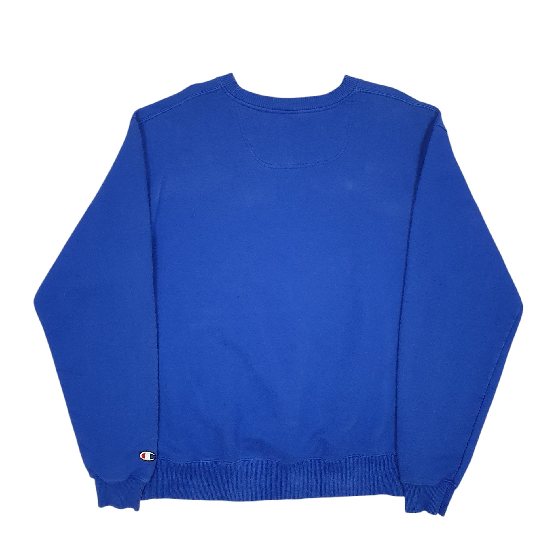 Mens Blue Champion  Crewneck Jumper