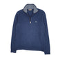 Mens Blue Burberry  Quarter Zip Jumper