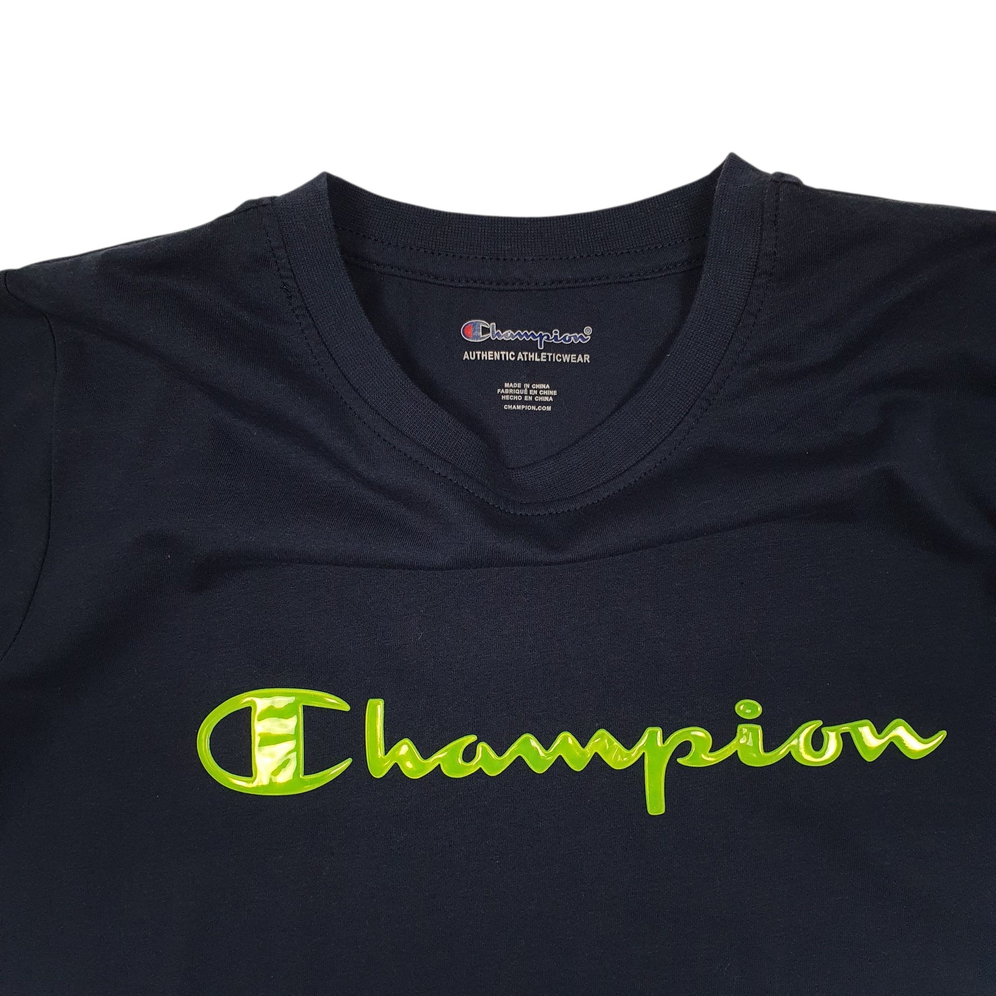 Mens Navy Champion   T Shirt
