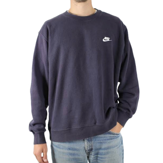 Shop By Category, Sweatshirts, Jumpers and Hoodies . Specific image shows a Navy Nike Sweatshirt being Modelled