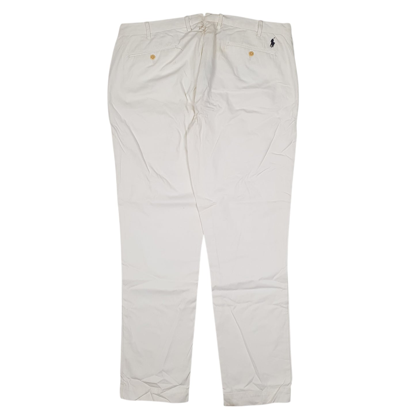 POLO RALPH LAUREN Chino Trousers Custom Fit White Mens W40 L34
