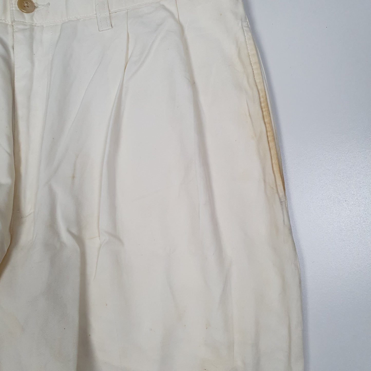 POLO RALPH LAUREN Hammond Pant Chino Trousers Pleated White Mens W34 L34