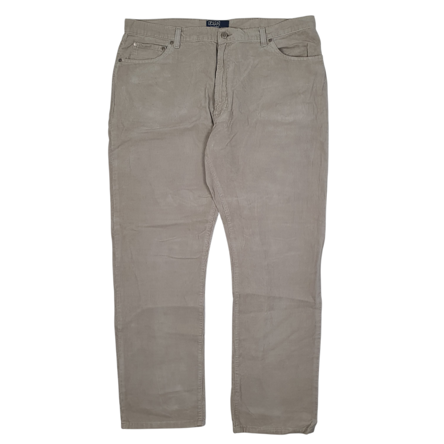 POLO RALPH LAUREN Corduroy Trousers Vintage 90s Beige Mens W38 L32
