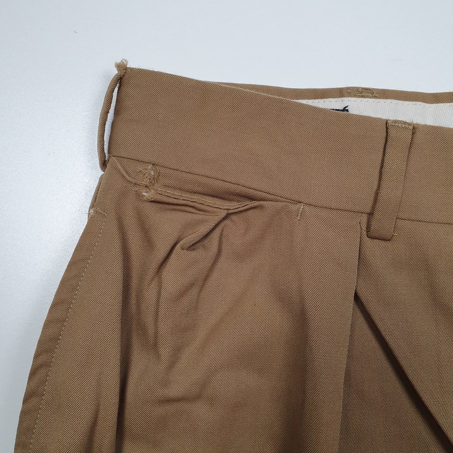 POLO RALPH LAUREN Formal Pant Silk Chino Trousers Beige Mens W32 L32