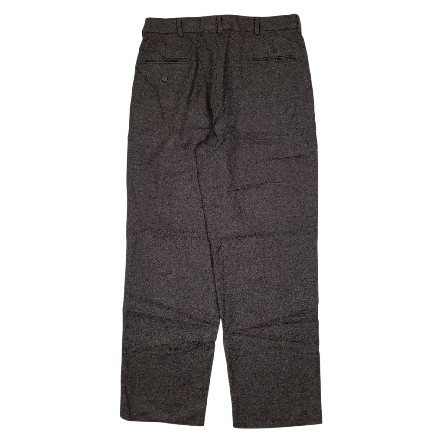 POLO RALPH LAUREN Wool Formal Pleated Trousers Grey Mens W33 L31