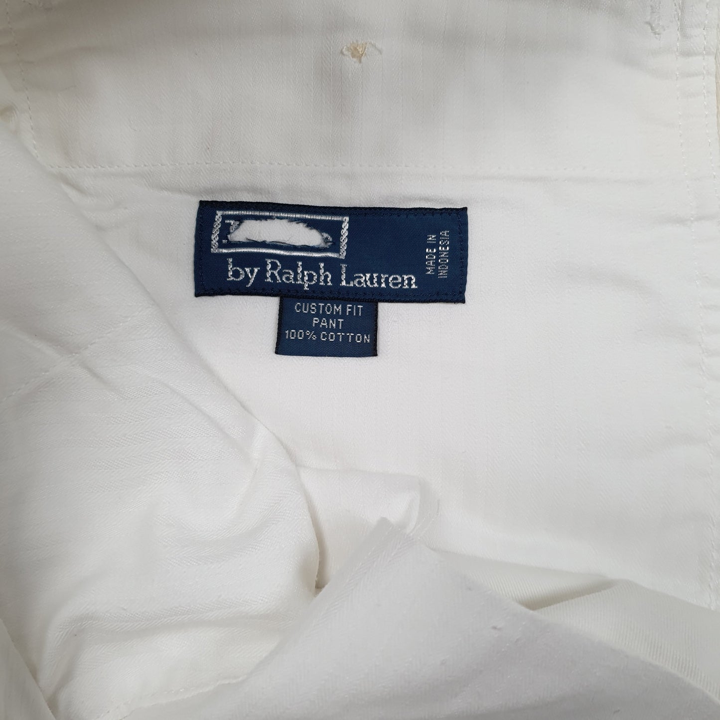 POLO RALPH LAUREN Chino Trousers Custom Fit White Mens W40 L34