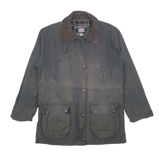 Lake Line Wax Jacket Coat Mens M