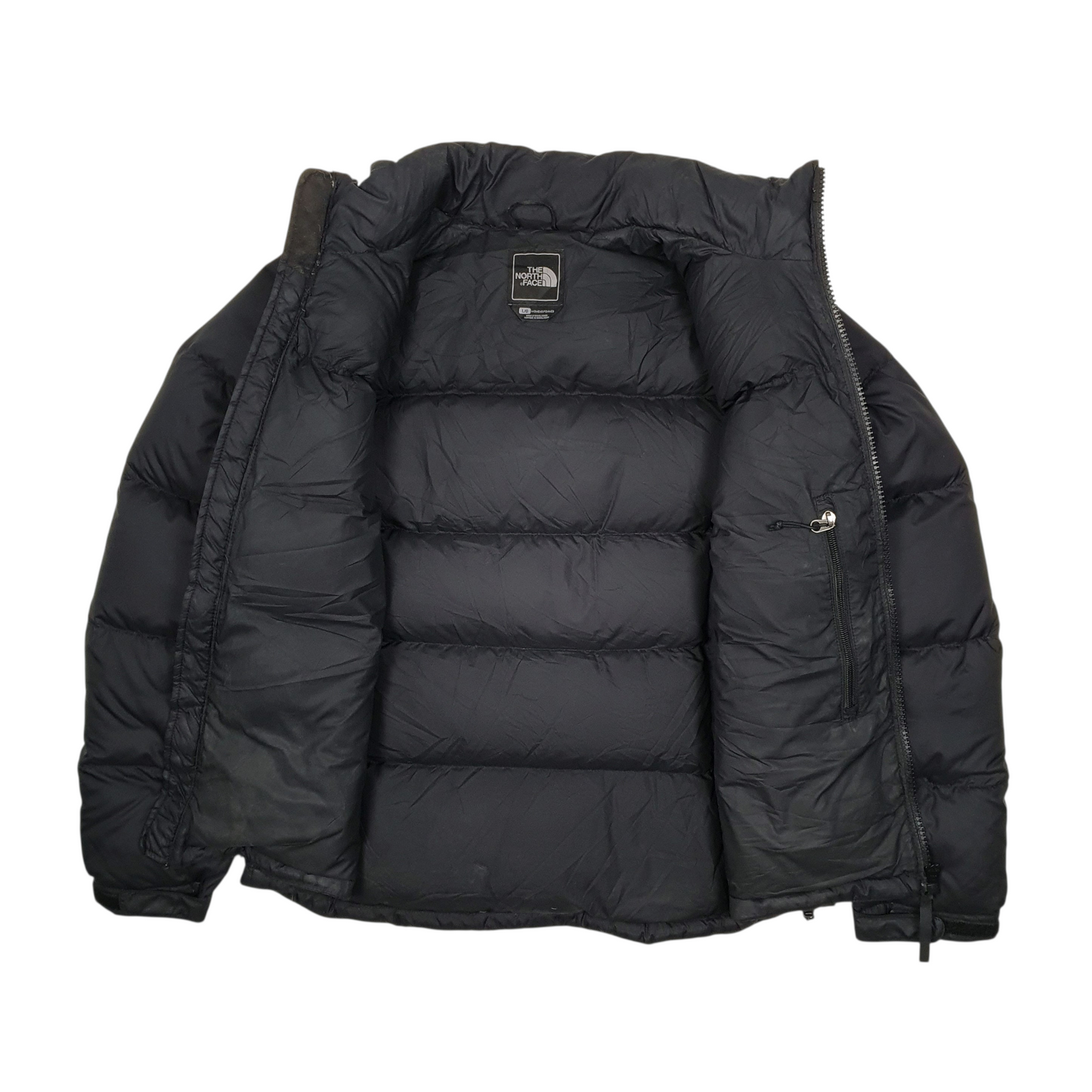 THE NORTH FACE Puffer Jacket Coat Insulated Goose Down Nuptse Womens L