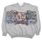 ART UNLIMITED Quarter Zip Henley Graphic Vintage 90s Made In USA Jumper Sweatshirt Mens XL