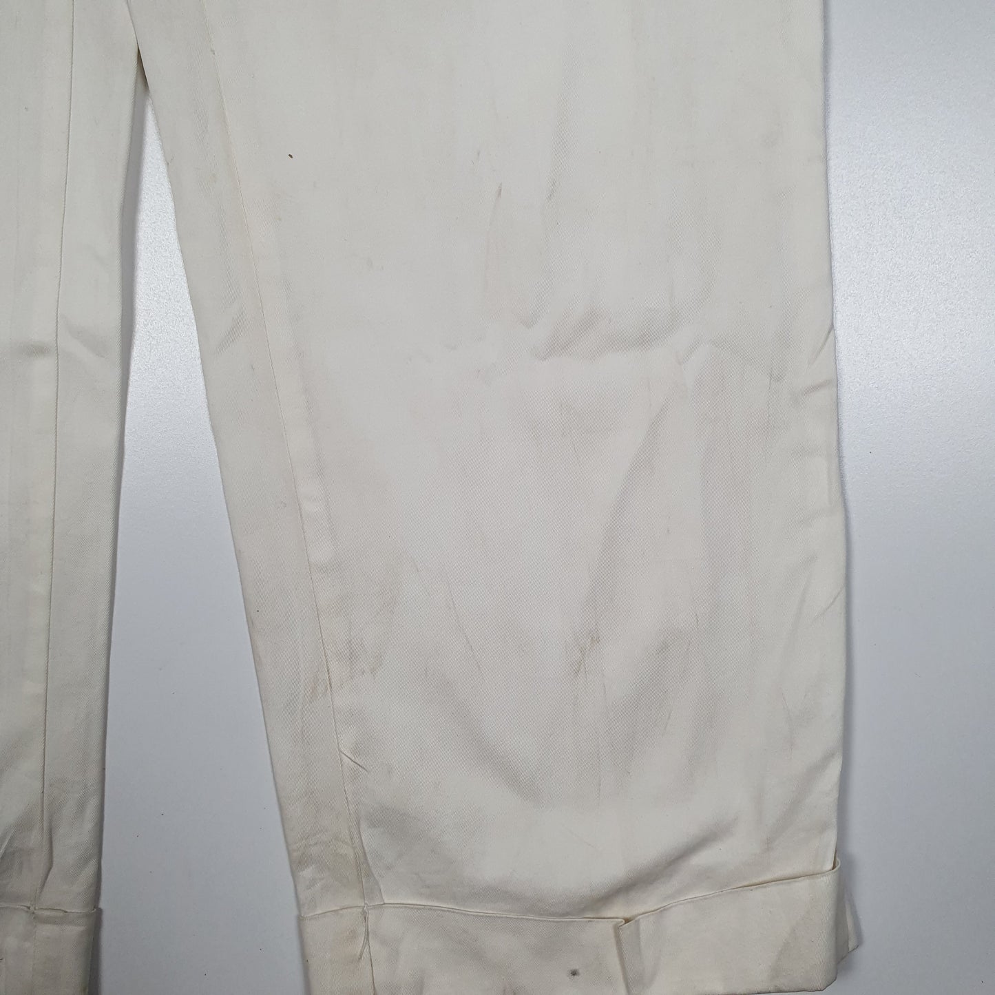 POLO RALPH LAUREN Hammond Pant Chino Trousers Pleated White Mens W34 L34