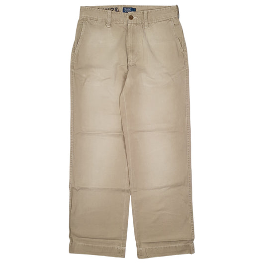 POLO RALPH LAUREN Chino Trousers Beige Womens UK4 W26 L26