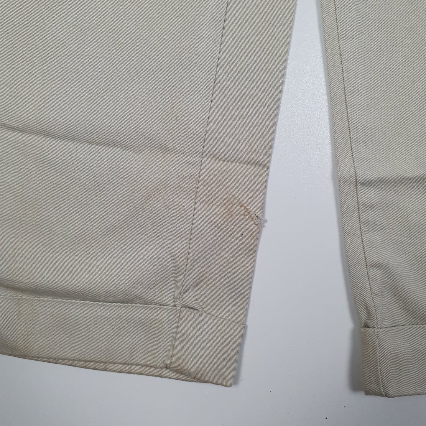 POLO RALPH LAUREN Chino Trousers Hammond Pant Vintage 90s Cream Mens W31 L30