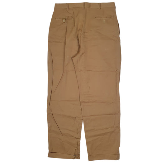 POLO RALPH LAUREN Formal Pant Silk Chino Trousers Beige Mens W32 L32
