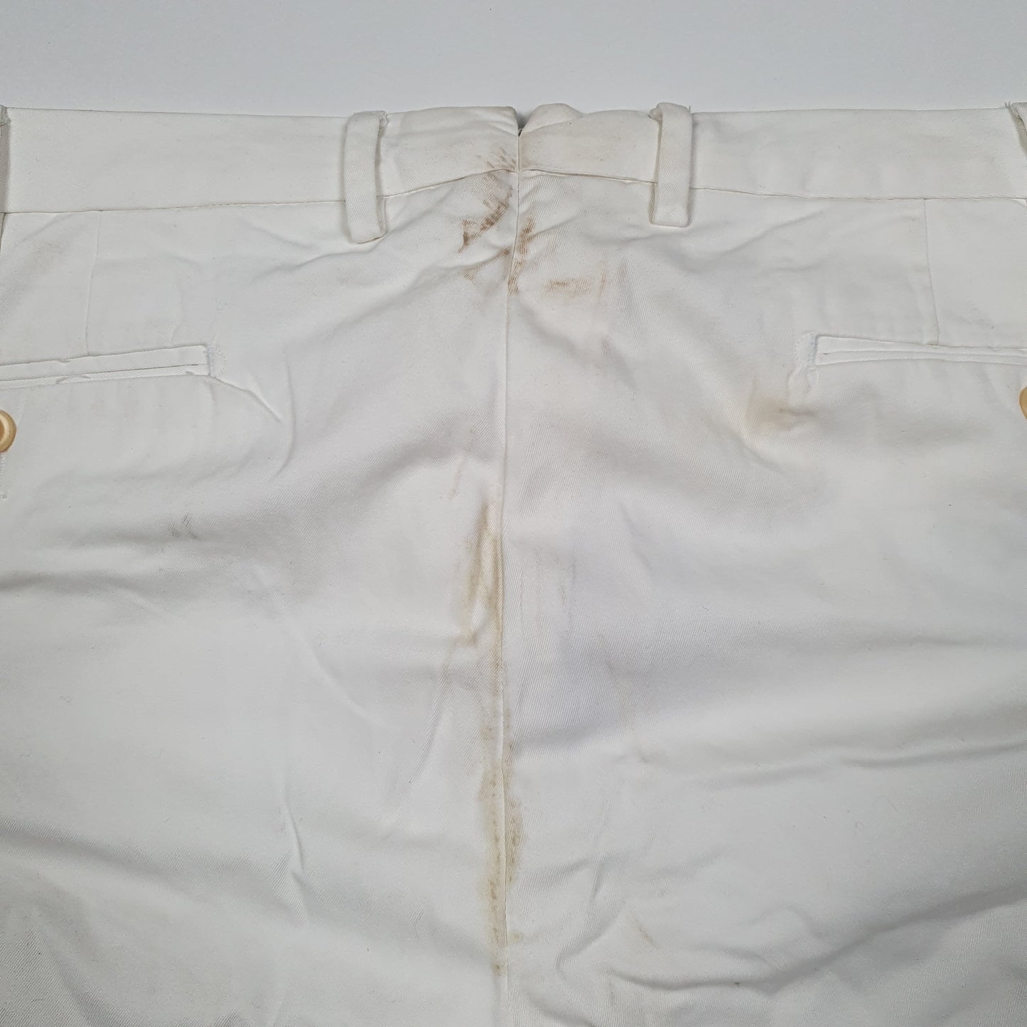 POLO RALPH LAUREN Chino Trousers Custom Fit White Mens W40 L34