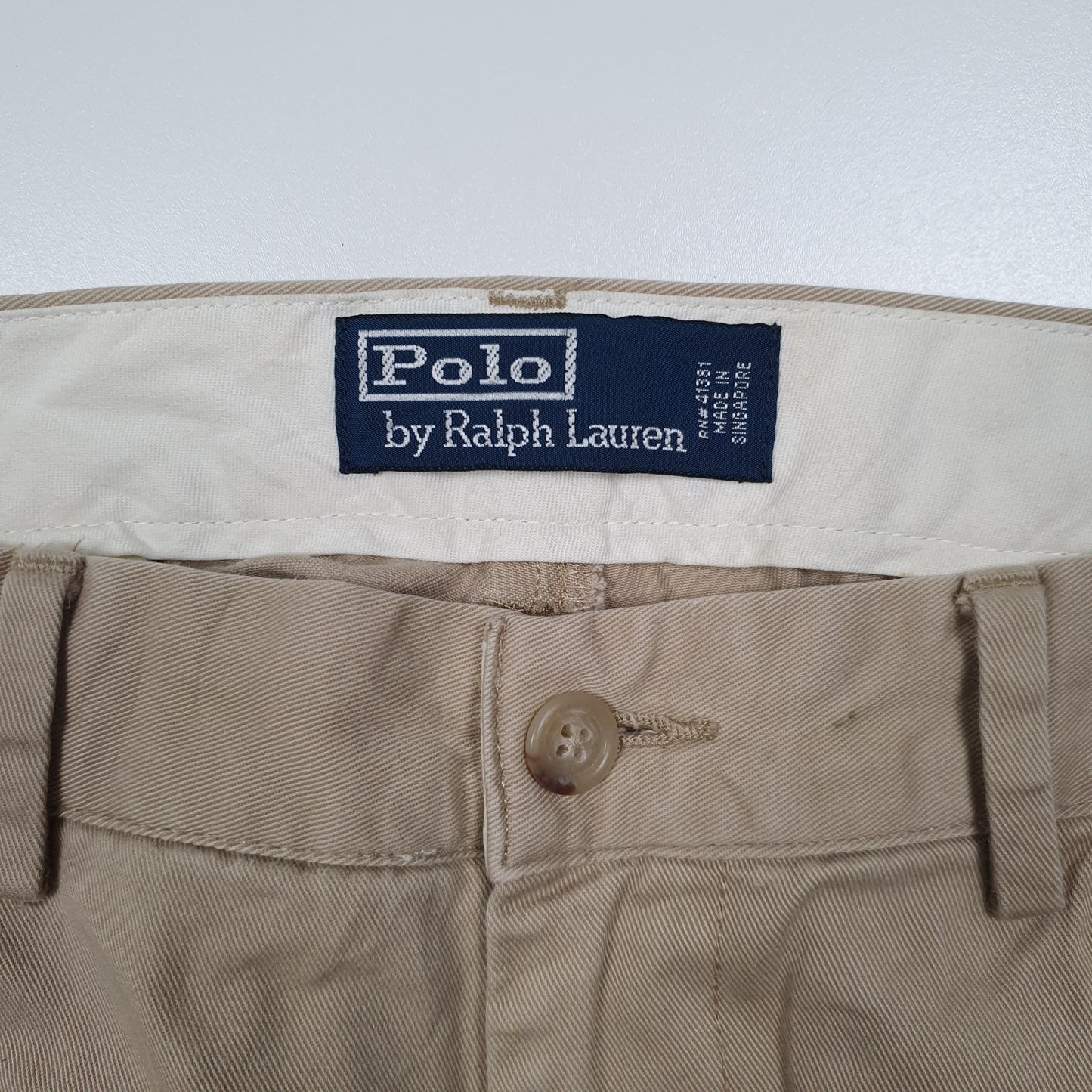 POLO RALPH LAUREN Chino Trousers Beige Mens W36 L30