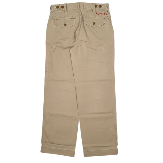 POLO RALPH LAUREN Chino Trousers Beige Womens UK4 W26 L26