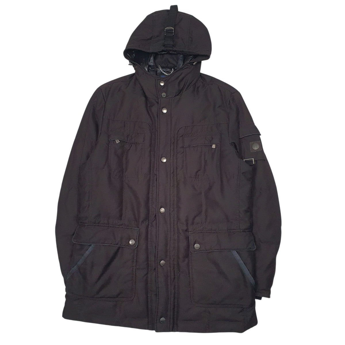 TRUSSARDI Padded Puffer Jacket Trench Coat Mens L