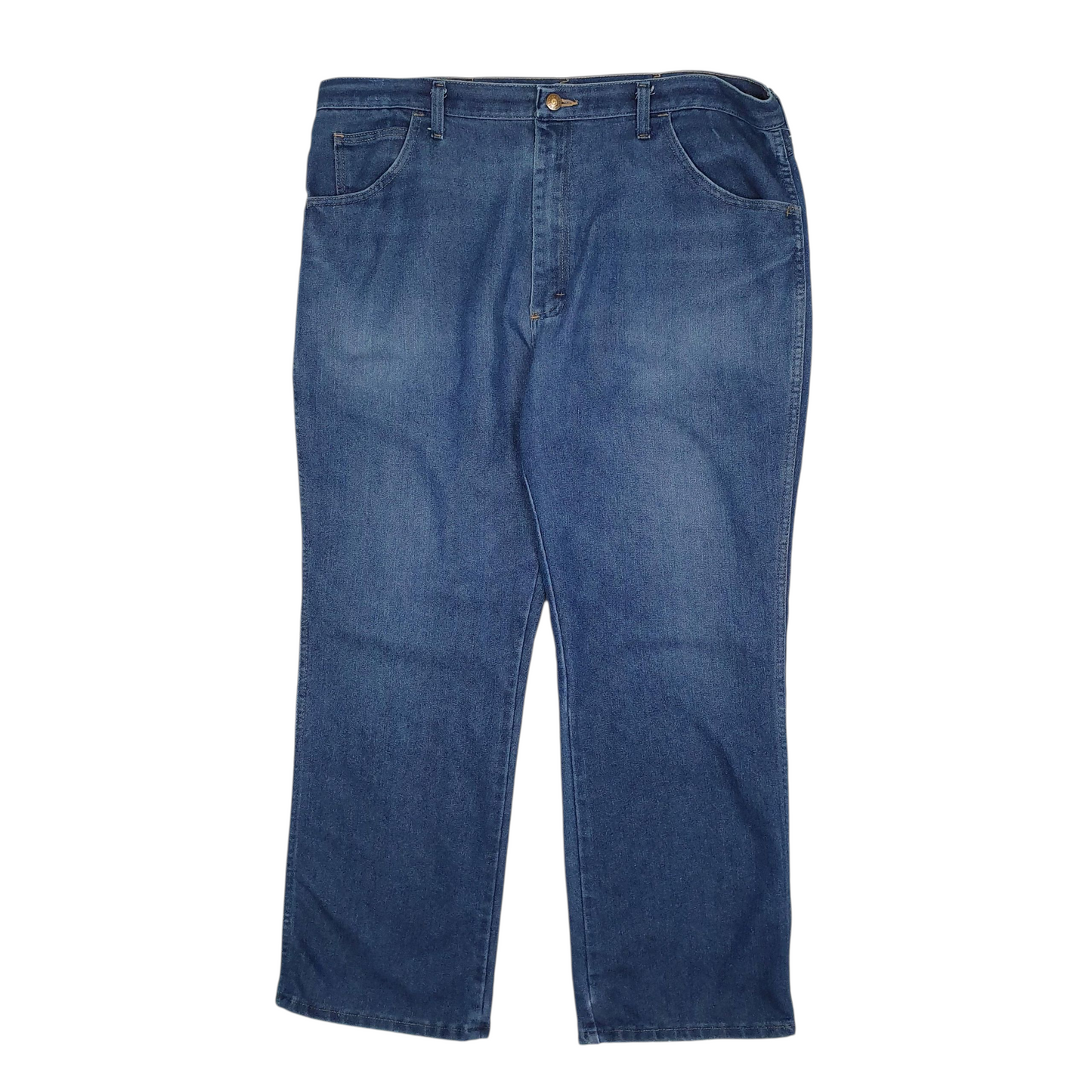 WRANGLER Casual Jeans Regular Fit Blue Denim Trousers Mens Lightweight W40 L29