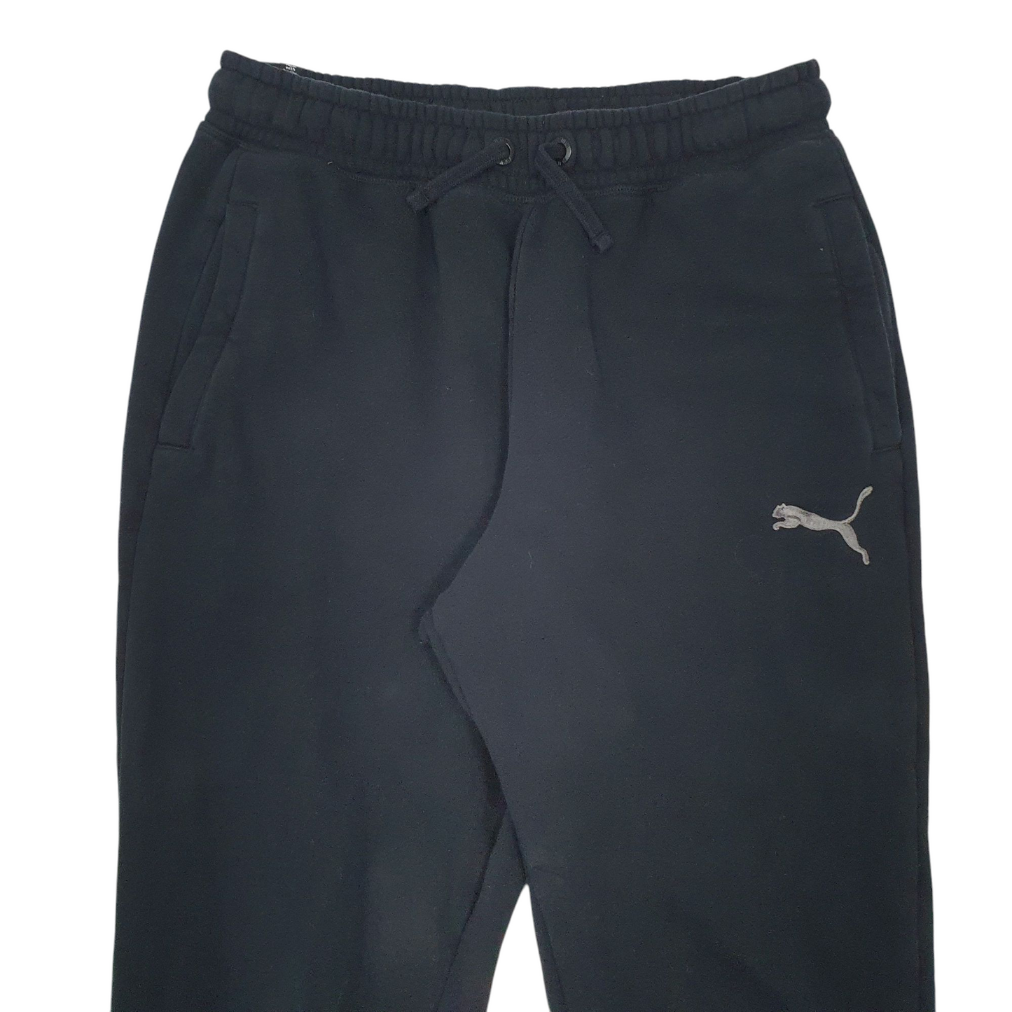 Mens Puma Stretch Black Jogger Cotton Blend  Trousers Mens W30 L30