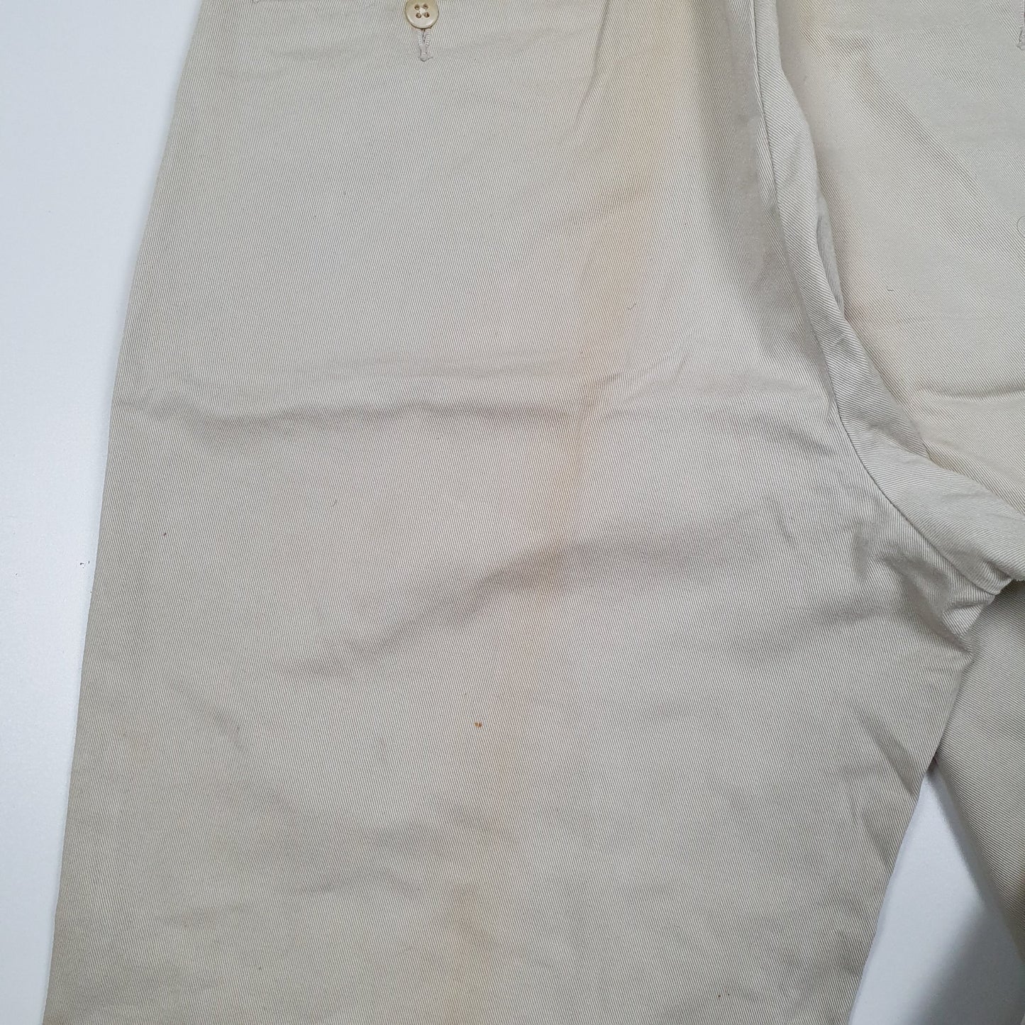POLO RALPH LAUREN Chino Trousers Hammond Pant Vintage 90s Cream Mens W31 L30