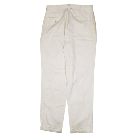 POLO RALPH LAUREN Hammond Pant Chino Trousers Pleated White Mens W34 L34