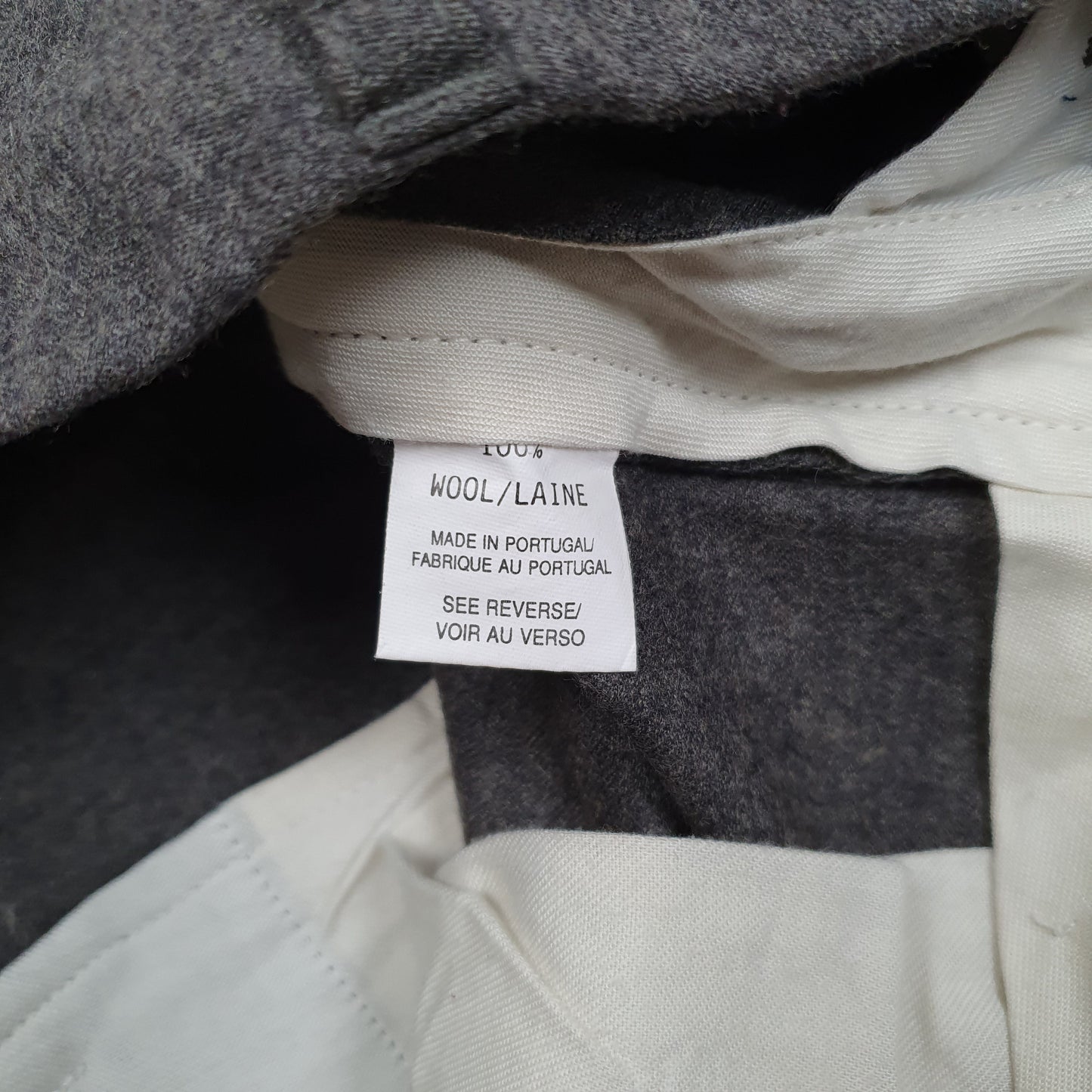 POLO RALPH LAUREN Wool Formal Pleated Trousers Grey Mens W33 L31