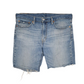 Levis 541 Cut Off Stretch Blue Denim Jeans Cotton Blend Shorts Mens W34