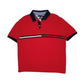 TOMMY HILFIGER Red Polo Shirt Short Sleeve Cotton Mens XL