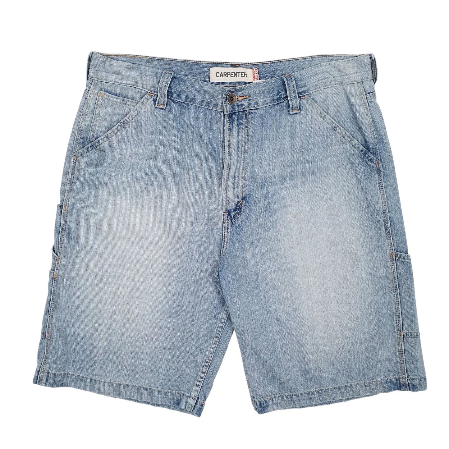 Levis Vintage Blue Carpenter Workwear Cotton Shorts Mens W36