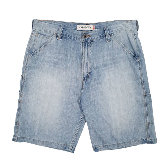 Levis Vintage Blue Carpenter Workwear Cotton Shorts Mens W36