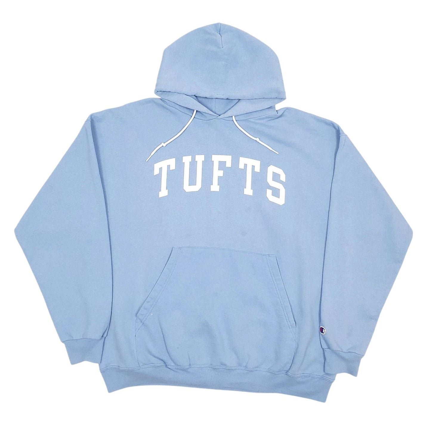 Champion Tufts Hoodie Cotton Blend Sweatshirt Jumper Mens XL