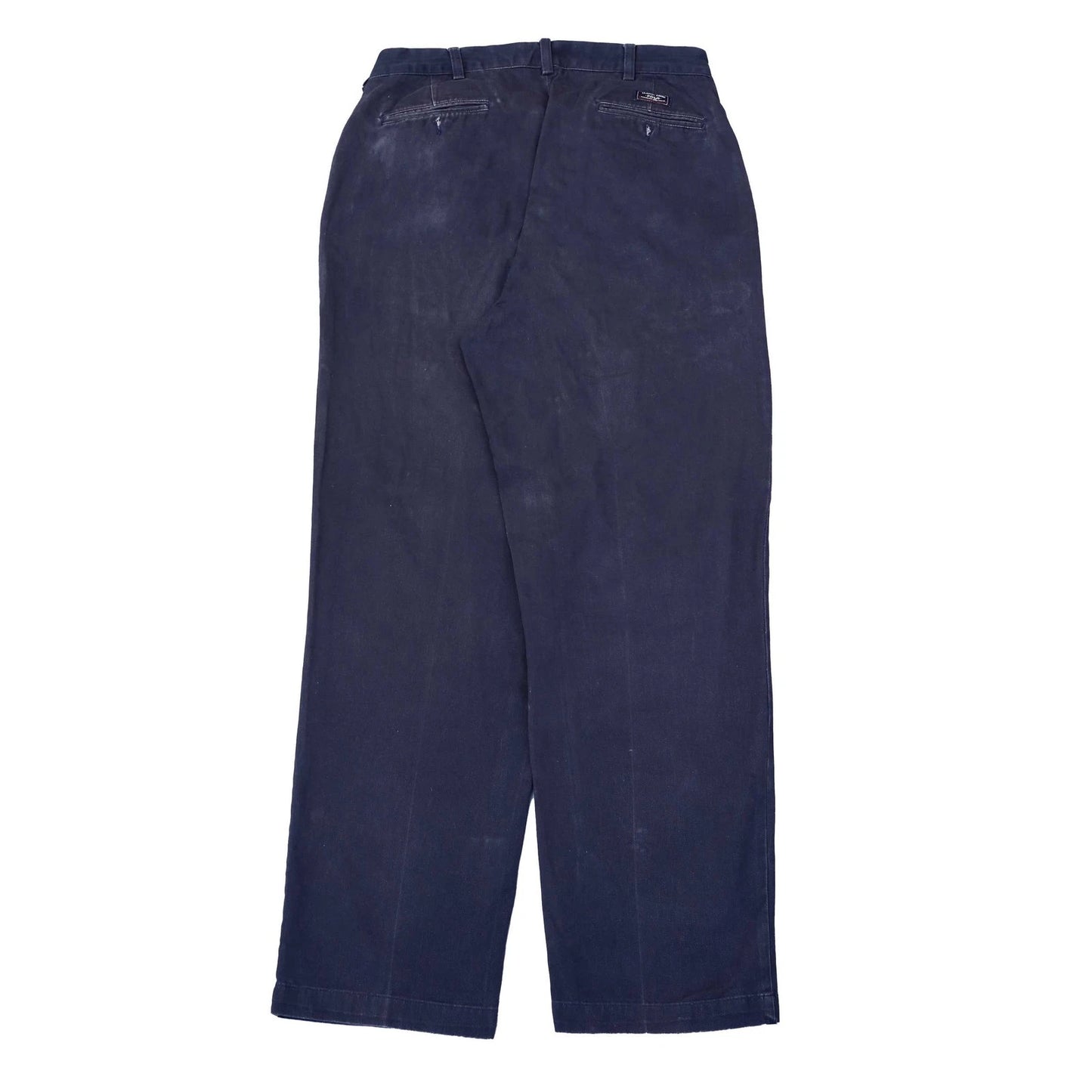 POLO RALPH LAUREN Chino Andrew Pant Vintage 90s Trousers Navy Mens W35 L32