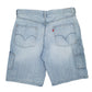 Levis Vintage Blue Carpenter Workwear Cotton Shorts Mens W36